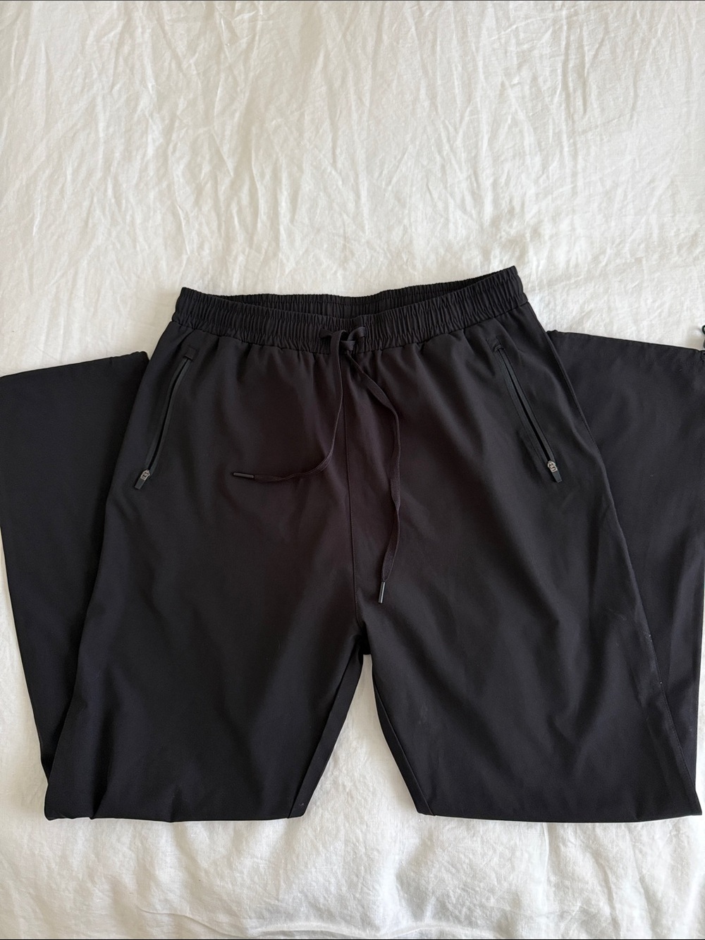 Men's Black Drawstring Performance Pants